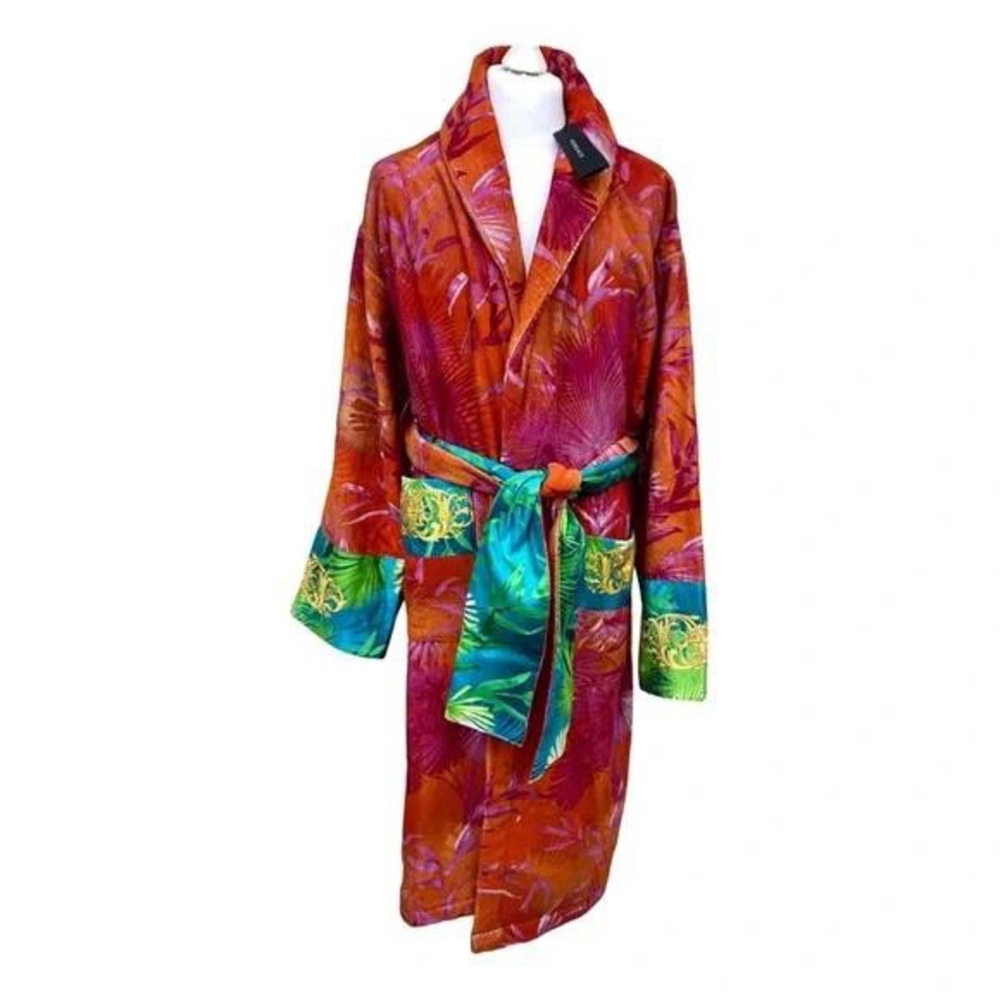 Versace Red and Green Robe